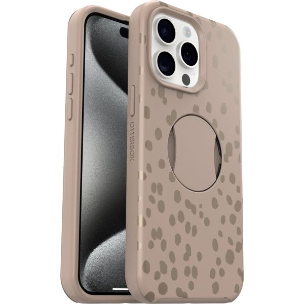 iPhone 15 Pro Max OtterGrip Symmetry Series for MagSafe Case On The Spot (Brown) | OtterBox Apple iPhone