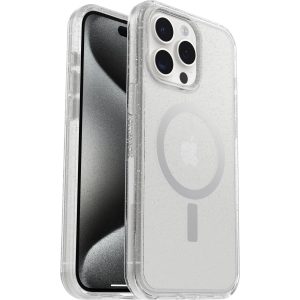 iPhone 15 Pro Max Symmetry Series Clear Case for MagSafe Stardust (Clear Glitter) | OtterBox Apple iPhone