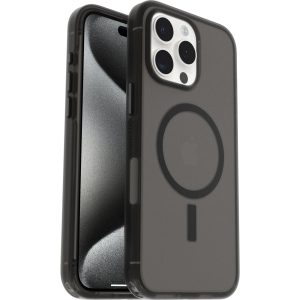 iPhone 15 Pro Max Symmetry Series Soft Touch Case For MagSafe Dark Echo (Black) | OtterBox Apple iPhone