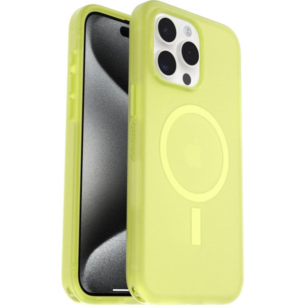 iPhone 15 Pro Max Symmetry Series Soft Touch Case For MagSafe Lemon Pucker (Yellow) | OtterBox Apple iPhone