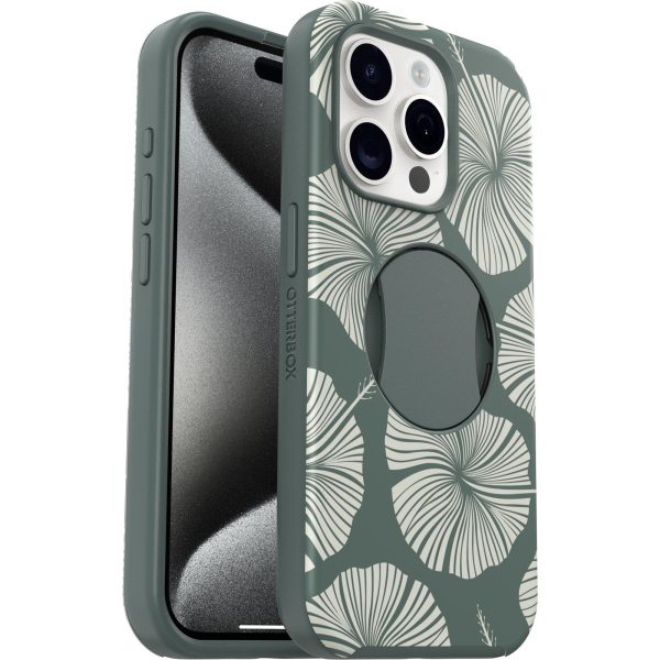 iPhone 15 Pro OtterGrip Symmetry Series for MagSafe Case Island Getaway (Green) | OtterBox Apple iPhone