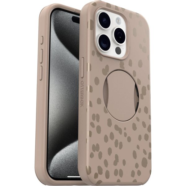 iPhone 15 Pro OtterGrip Symmetry Series for MagSafe Case On The Spot (Brown) | OtterBox Apple iPhone