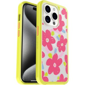 iPhone 15 Pro Symmetry Series Clear Case for MagSafe Fluttering Flora Whimsy Bloom (Limited Edition) | OtterBox Apple iPhone