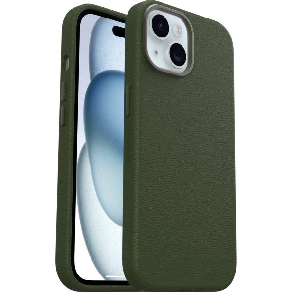 iPhone 15 Symmetry Series Cactus Leather Case Cactus Grove (Green) | OtterBox Apple iPhone