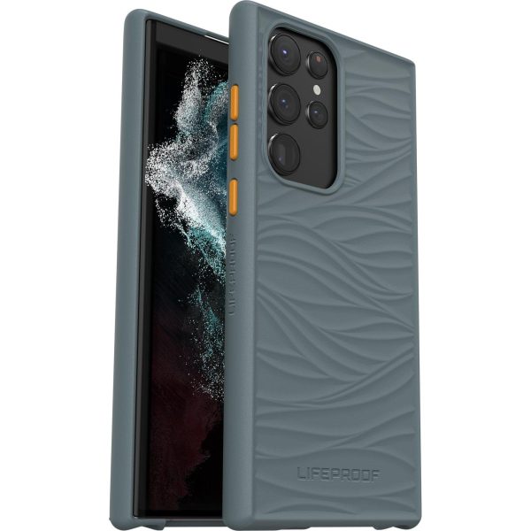 LifeProof WĀKE Case for Galaxy S22 Ultra Anchors Away (Teal Grey / Orange) | OtterBox Samsung