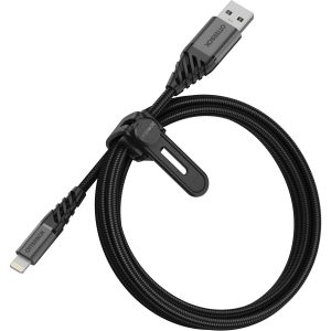 Lightning to USB-A Cable – Premium Dark Ash (Black) | OtterBox Cables