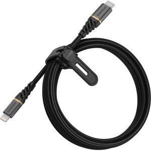 Lightning to USB-C Fast Charge Cable – Premium Glamour (Black) | OtterBox Cables