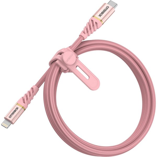 Lightning to USB-C Fast Charge Cable – Premium Shimmer Rose (Pink) | OtterBox Cables