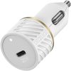 Lightning to USB-C Fast Charge Car Charging Kit, 20W Cloud Dust (White) | OtterBox Car Charging