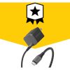 Premium Pro Fast Charge USB-C to USB-C Wall Charging Kit – 30W Nightshade (Black) | OtterBox Wall Charging