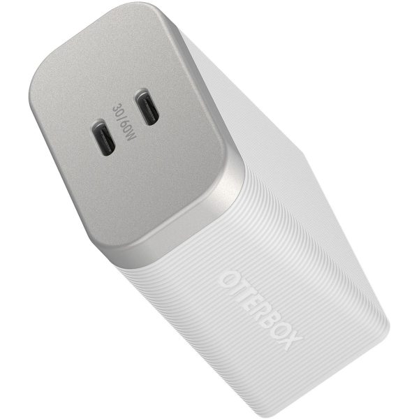 Premium Pro Fast Charge USB-C Wall Charger – 60W Lunar Light (White) | OtterBox Wall Charging