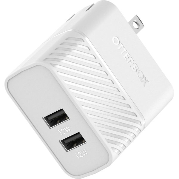 USB-A Dual Port Wall Charger, 24W Combined Cloud Dream (White) | OtterBox Wall Charging