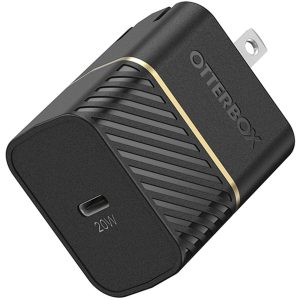 USB-C Fast Charge Wall Charger, 20W Black Shimmer | OtterBox Wall Charging