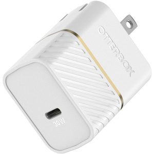 USB-C Fast Charge Wall Charger, 30W Cloud Dust (White) | OtterBox Wall Charging