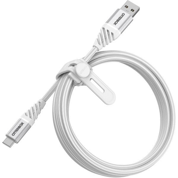 USB-C to USB-A Cable – Premium Cloud White | OtterBox Cables