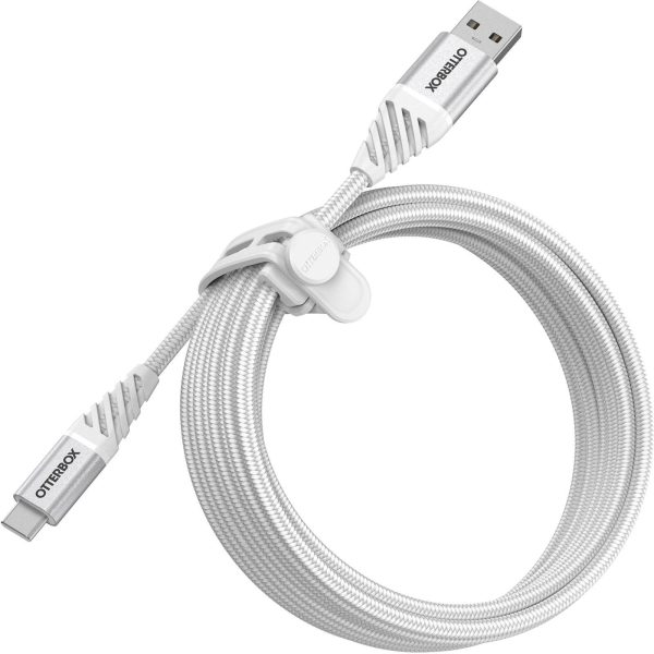 USB-C to USB-A Cable – Premium Cloud White | OtterBox Cables