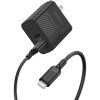 USB-C to USB-A Dual Port Wall Charging Kit, 24W Combined Black | OtterBox Wall Charging