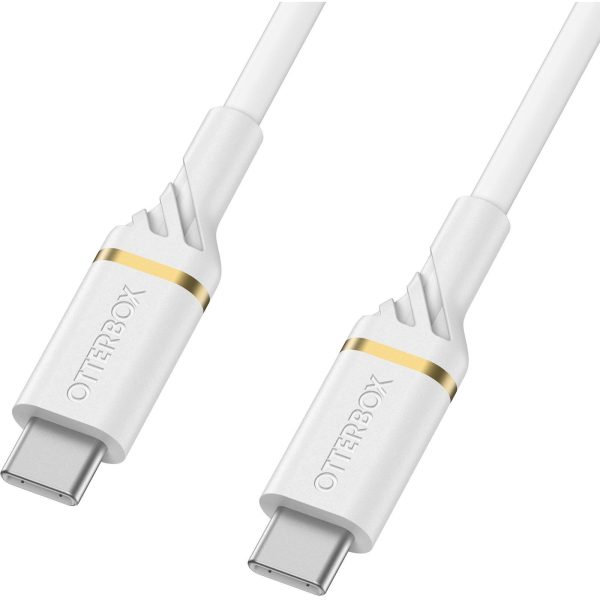 USB-C to USB-C Fast Charge Cable Cloud Dust (White) | OtterBox Cables