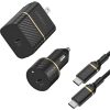 USB-C to USB-C Fast Charge Wall and Car Charging Kit, 20W Black Shimmer | OtterBox Car Charging