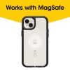 iPhone 14 Plus Defender Series XT Clear Case with MagSafe Black Crystal (Clear/Black) | OtterBox Apple iPhone