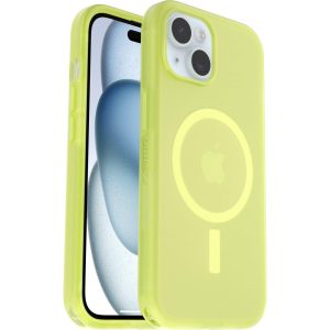 iPhone 15, iPhone 14 and iPhone 13 Symmetry Series Soft Touch Case for MagSafe Lemon Pucker (Yellow) | OtterBox Apple iPhone