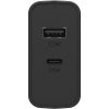 USB-C and USB-A Fast Charge Dual Port Wall Charger, 30W Combined Black Shimmer | OtterBox Wall Charging